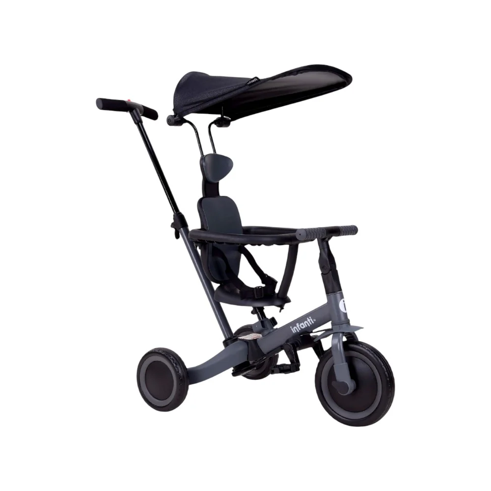 Triciclo Evolutivo 5 En 1 Infanti Zappy Con Barra De Empuje