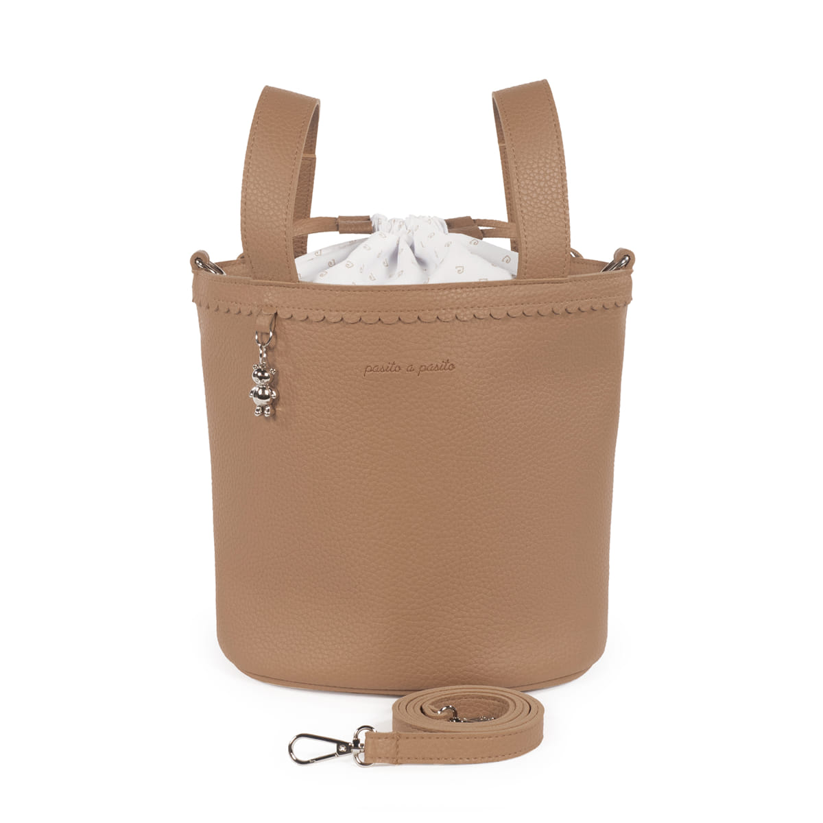BOLSA BUCKET ICON CARAMEL - Imagen 2