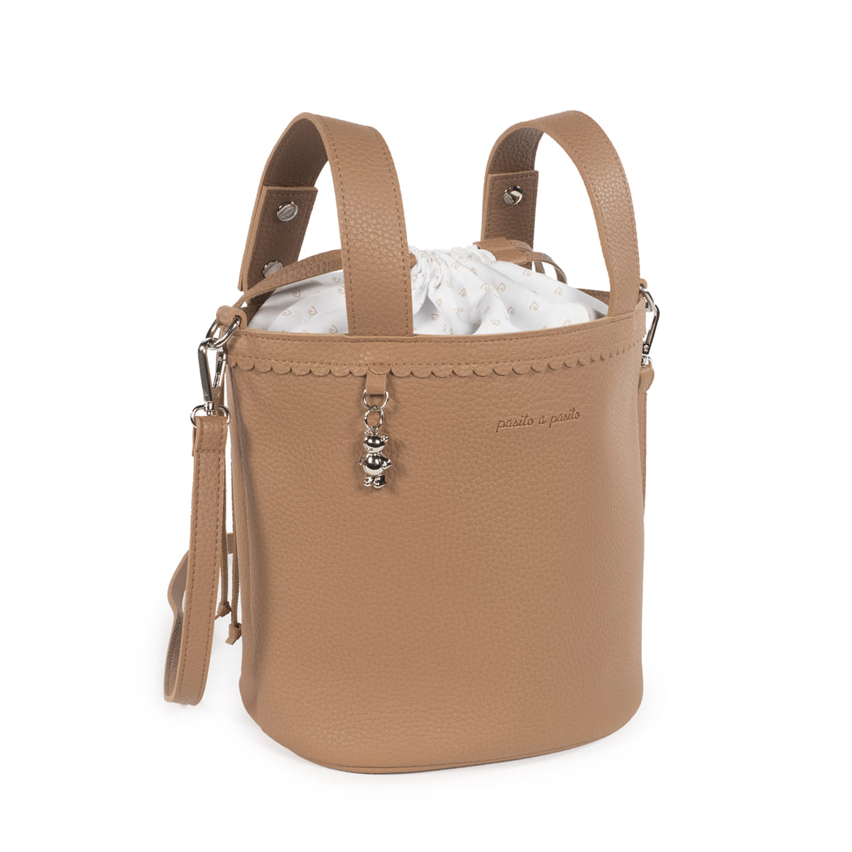 BOLSA BUCKET ICON CARAMEL - Imagen 3