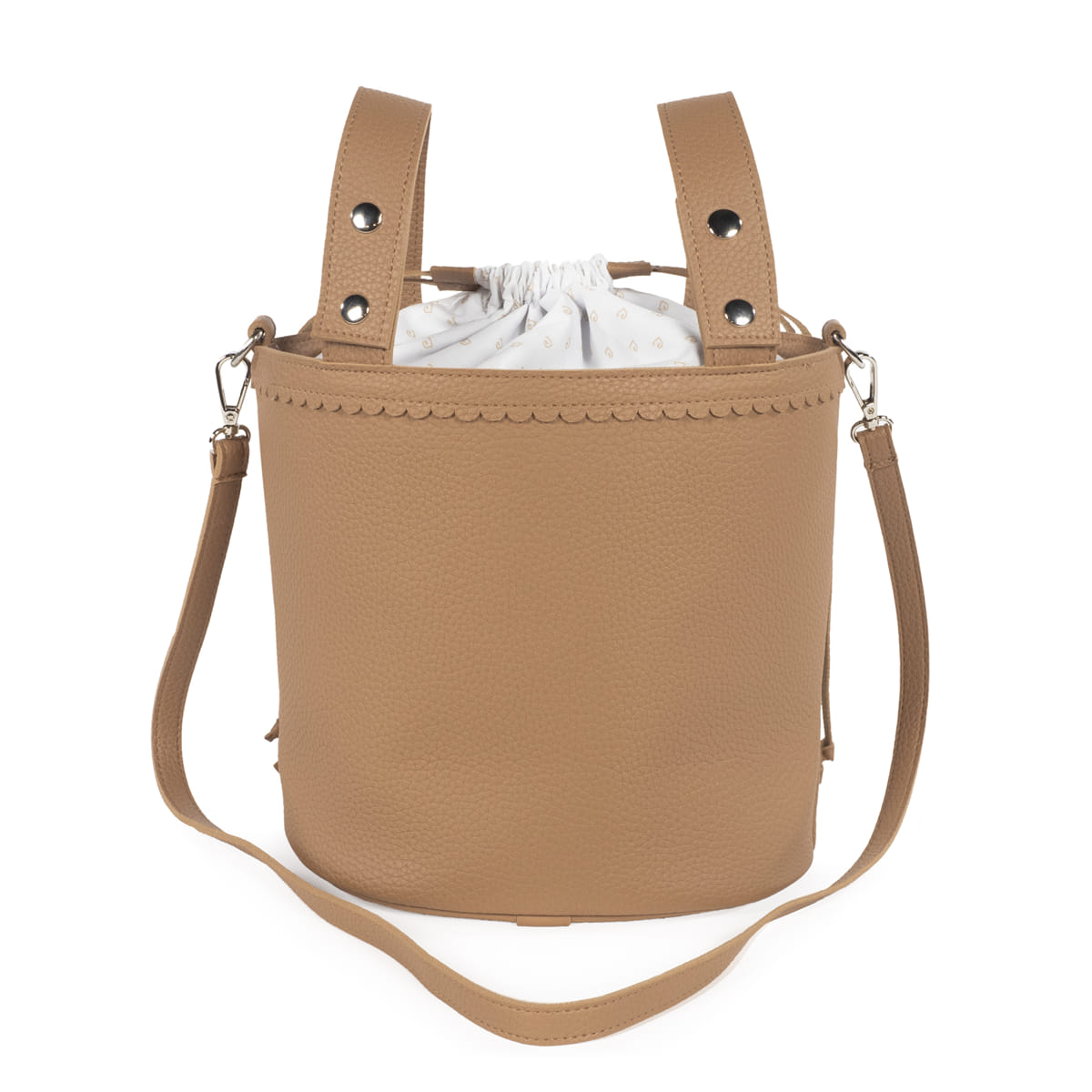 BOLSA BUCKET ICON CARAMEL - Imagen 5