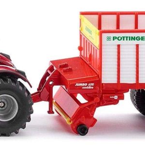 Tractor Massey Ferguson con Remolque Pottinger 1:50 - Siku 1987