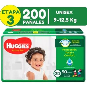 Pañal Huggies 3 X 200 Unidades