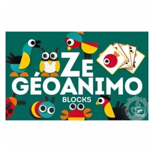 Ze Géoanimo Blocks de Madera DJ06432- Djeco 36432