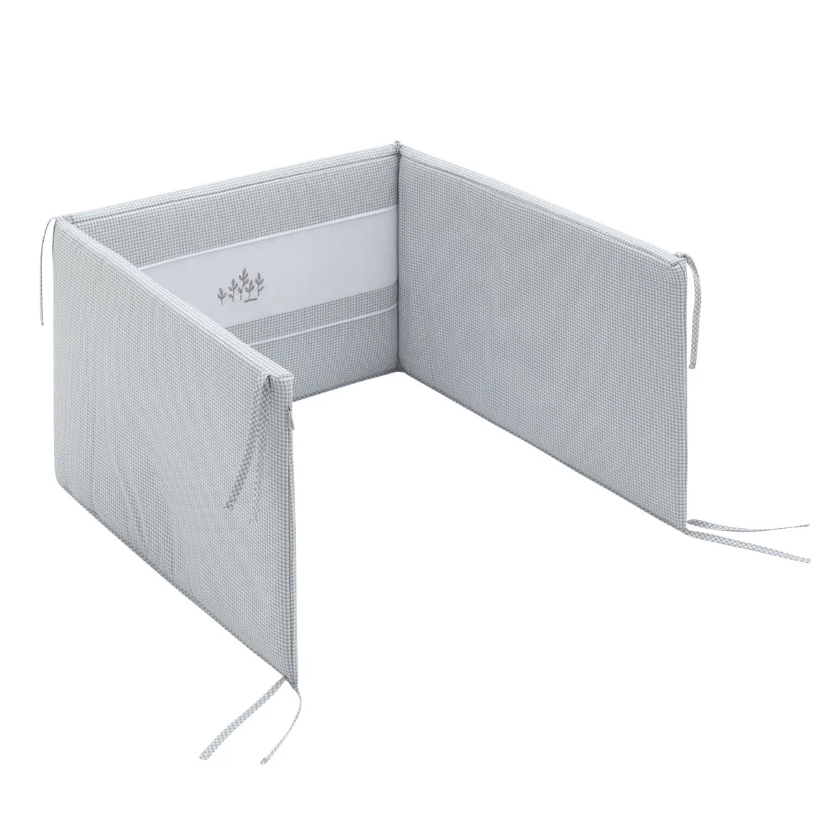 JGO 2 PCS.COLCHA I-V. CUNA 70 MINI WINDSORD GRIS 70x140x3 CM - Imagen 5