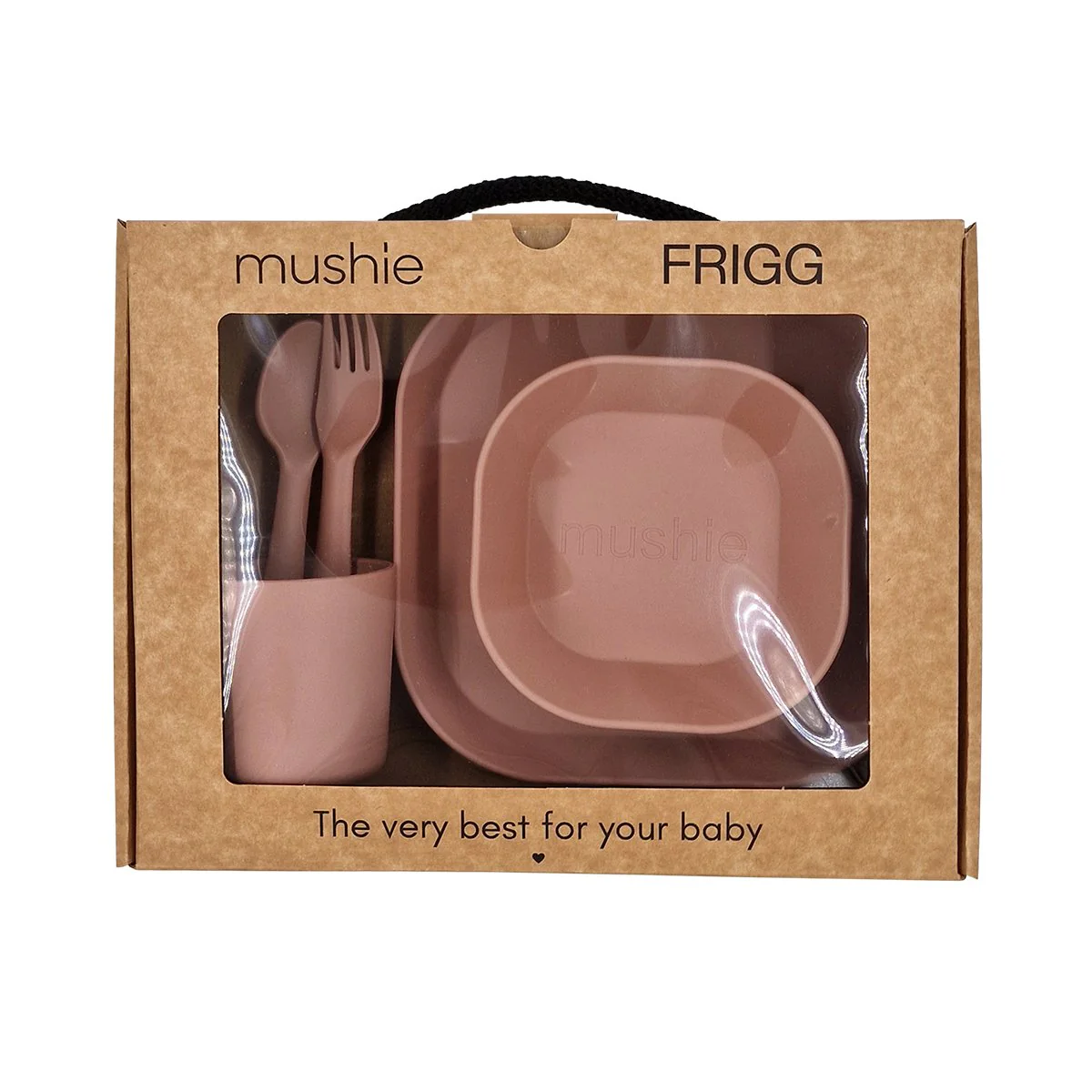 VAJILLA BEBÉ 5 PCS MUSHIE BLUSH .. - Imagen 2