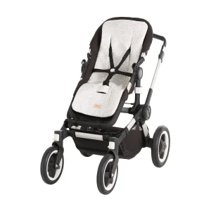 COLCHONETA SILLA UNIVERSAL REVERSIBLE RECTA LINEN GRIS 30x80x1 CM