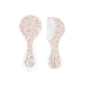 CEPILLO Y PEINE BEBE FLOR ROSA