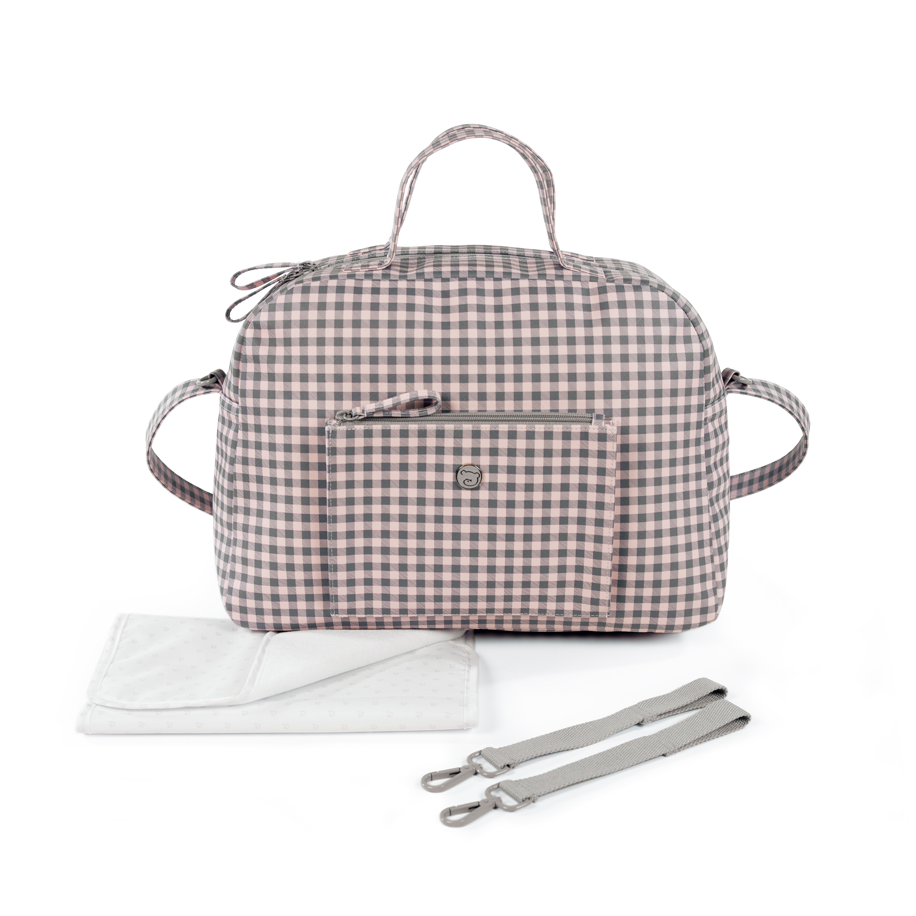 BOLSA CANASTILLA TOGETHER ROSA/GRIS