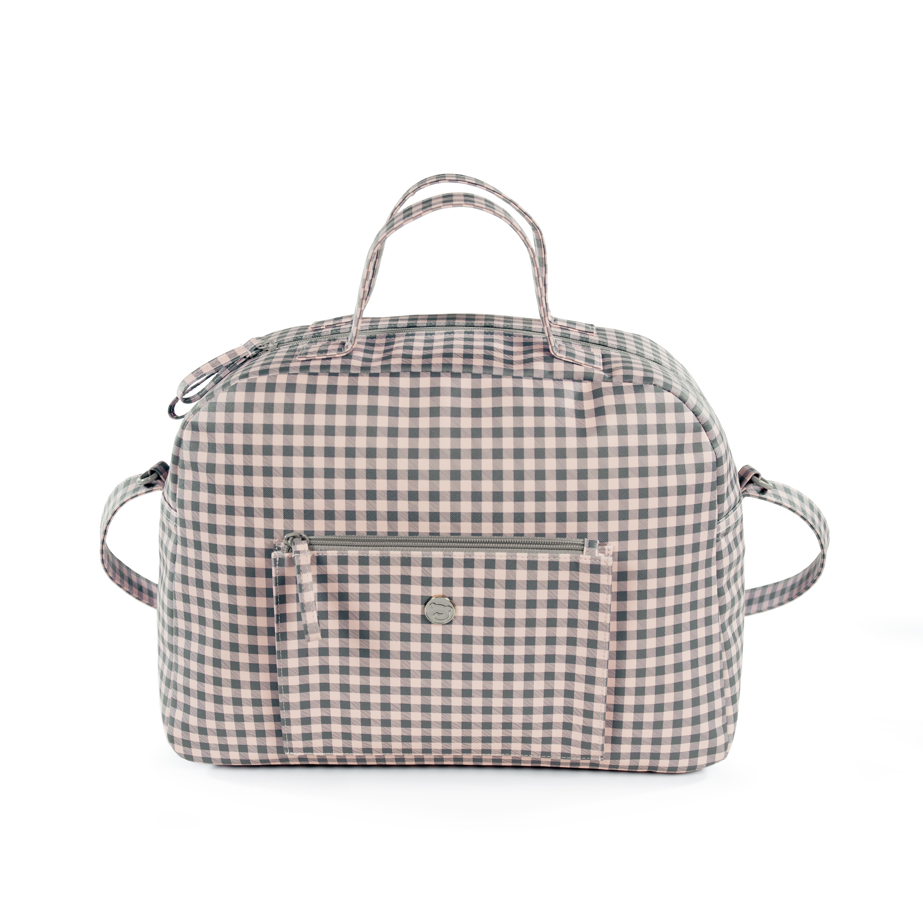 BOLSA CANASTILLA TOGETHER ROSA/GRIS - Imagen 2