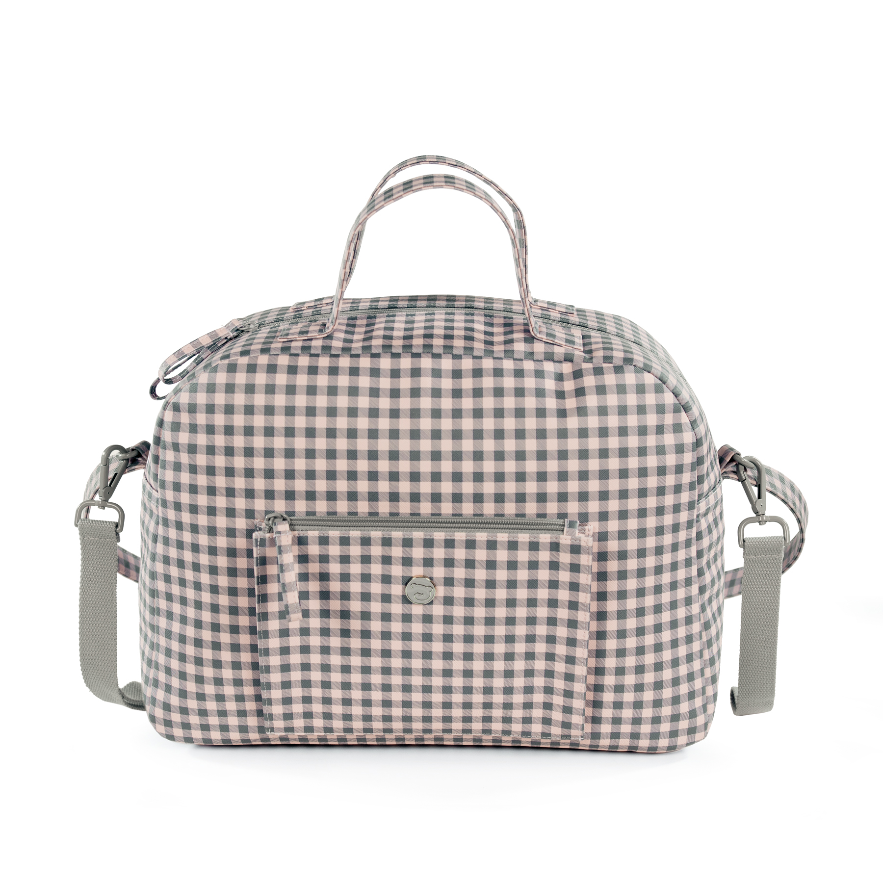 BOLSA CANASTILLA TOGETHER ROSA/GRIS - Imagen 3