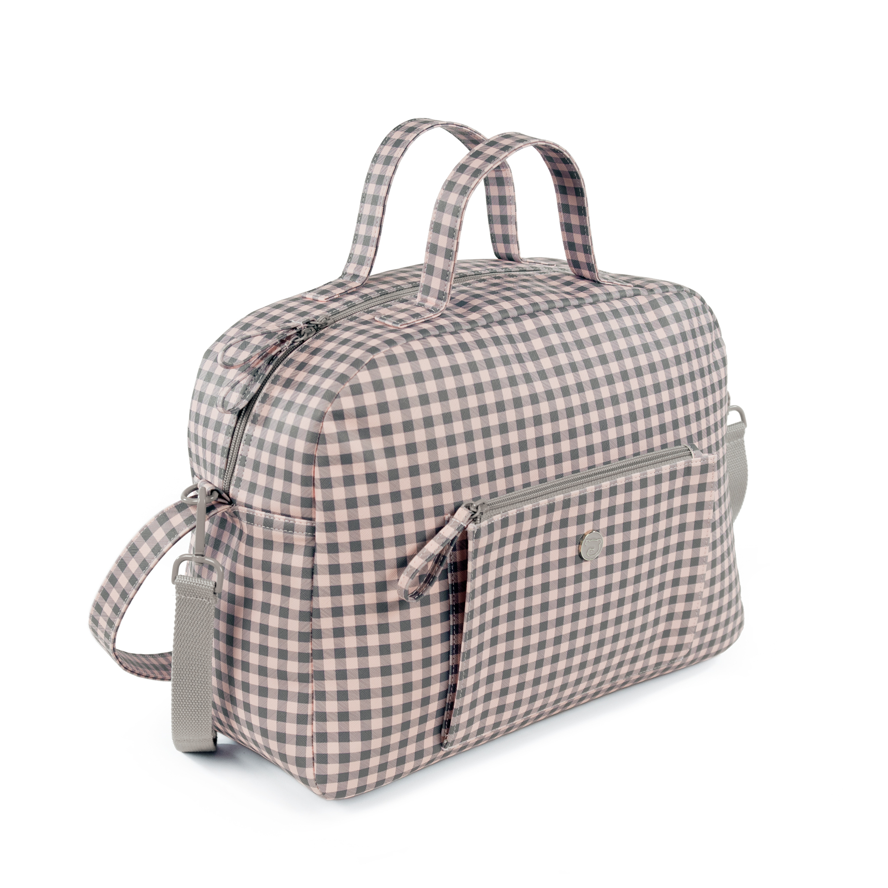 BOLSA CANASTILLA TOGETHER ROSA/GRIS - Imagen 4