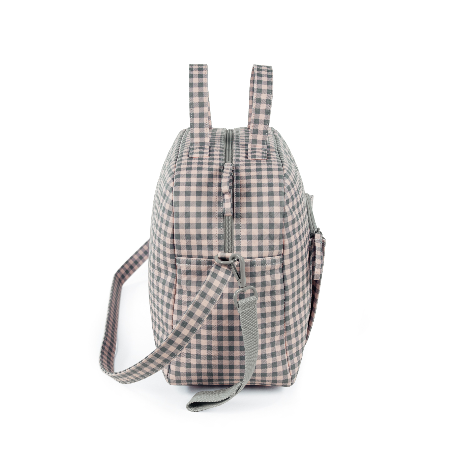 BOLSA CANASTILLA TOGETHER ROSA/GRIS - Imagen 5