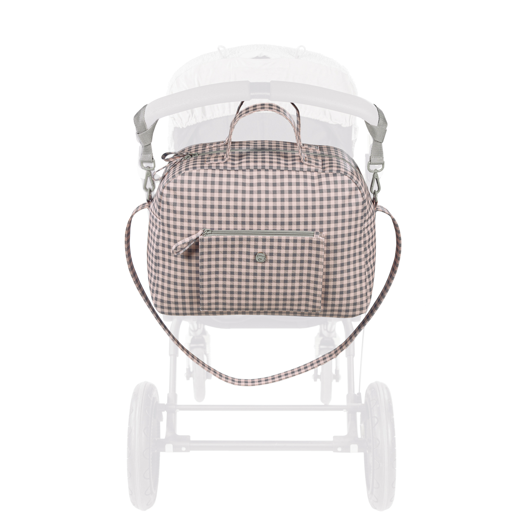 BOLSA CANASTILLA TOGETHER ROSA/GRIS - Imagen 7