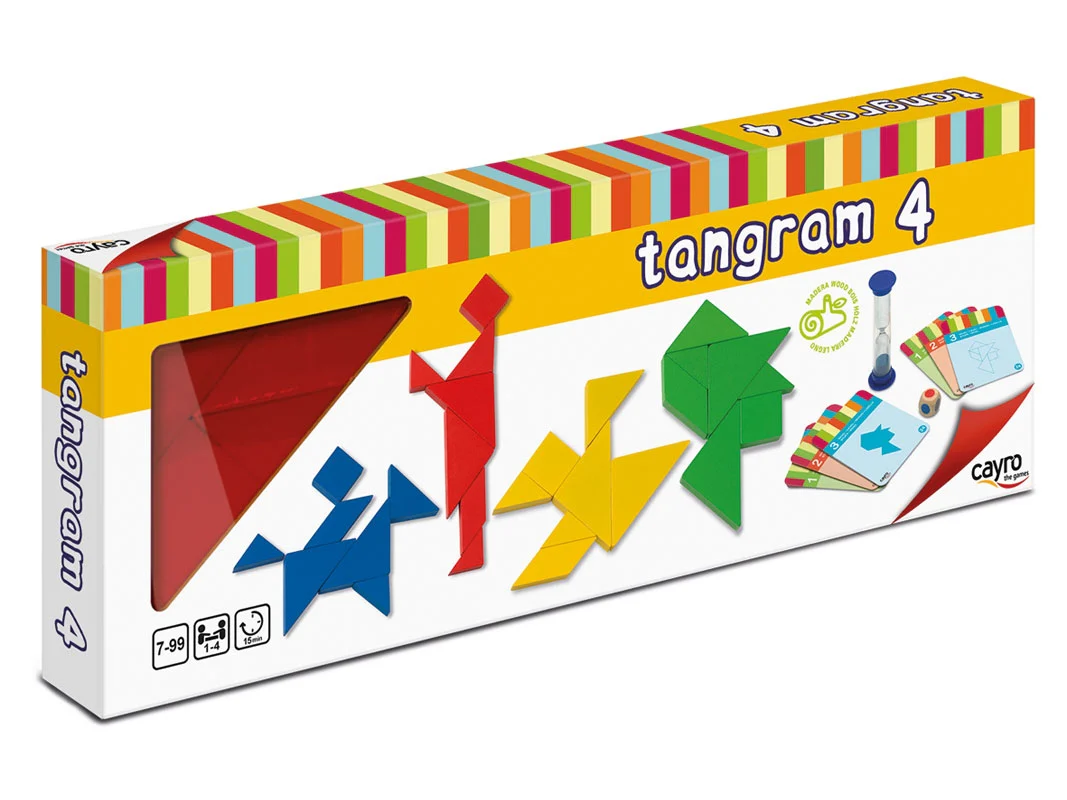 4 Tangrams Madera - Cayro 851