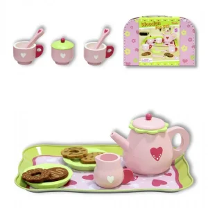 Wooden tea set, Juego de te de Madera - Fentoys 92026