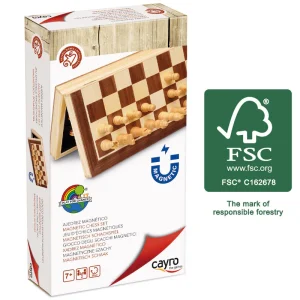 Ajedrez de Madera Magnético - Cayro 600