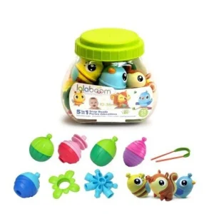 Barril de Cuentas Educativas Animales 21 Piezas - Lalaboom BL220