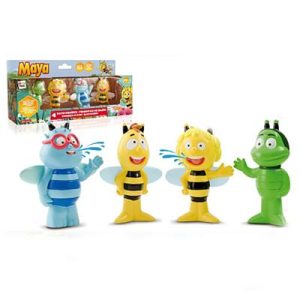 4 Figuras de Baño de la Abeja Maya - IMC TOYS 200142
