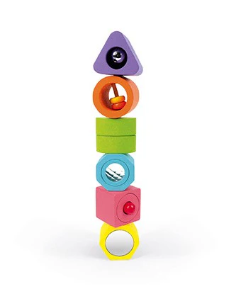 Puzzle con 6 Figuras Sensoriales I Wood - Janod J05332 - Imagen 3