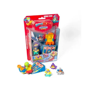 SuperThings Kazoom Kids Serie 8 Blister 4 Figuras + Kazoom Slider + Super Ramp - Magicbox PST8B416IN00