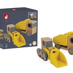 Volquete y Excavadora de Madera - Janod J04634